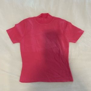 Pink sweater tee